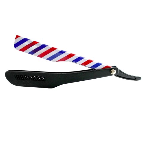 NAVAJA DE AFEITAR ESTAMPADO DE BARBERIA