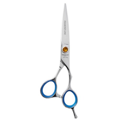 Tijeras de corte profesional ergonómicas Línea Naranja Diamante. Marca Distribarber