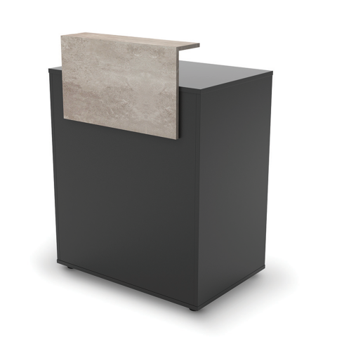 Mueble de recepción profesional para barbería y peluquería Dylan. Marca MIRPLAY