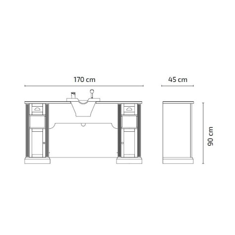 TOCADOR WILLIAM 5 B/22