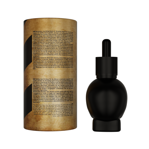 Aceite para barba nutritivo profesional Black 40ml. Marca BANDIDO