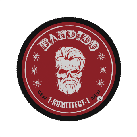 Gomina profesional de fijación fuerte efecto goma Bandido Hair Gel Gum Effect 150ml. Marca BANDIDO