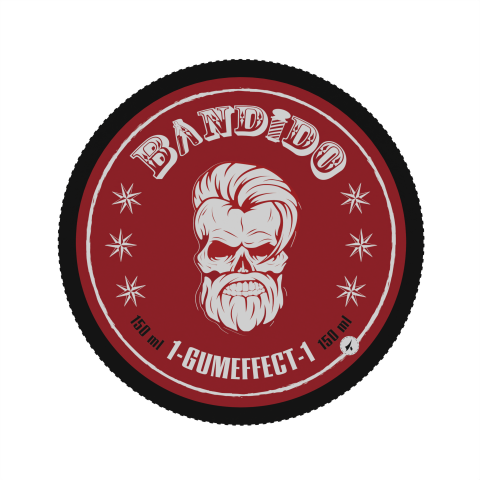 Gomina profesional de fijación fuerte efecto goma Bandido Hair Gel Gum Effect 150ml. Marca BANDIDO