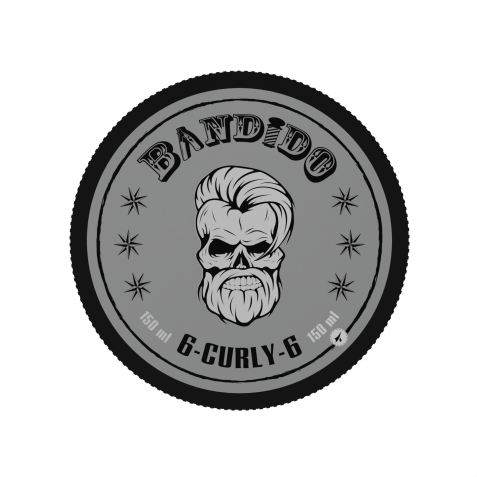 Gel fijador de rizos profesional Bandido Hair Gel Gurly 150ml. Marca BANDIDO