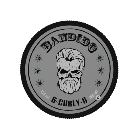 Gel fijador de rizos profesional Bandido Hair Gel Gurly 150ml. Marca BANDIDO