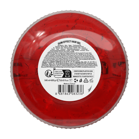 Gomina fijadora profesional de efecto goma Hair Gel Gum Effect. Marca BANDIDO