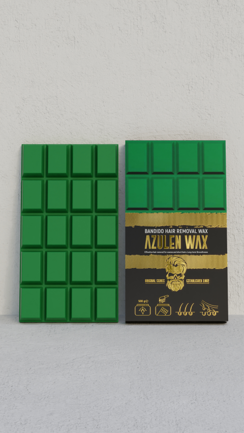 Cera depilatoria profesional de azuleno para pieles sensibles Bandido Hair Removal Azulen Wax. Marca BANDIDO