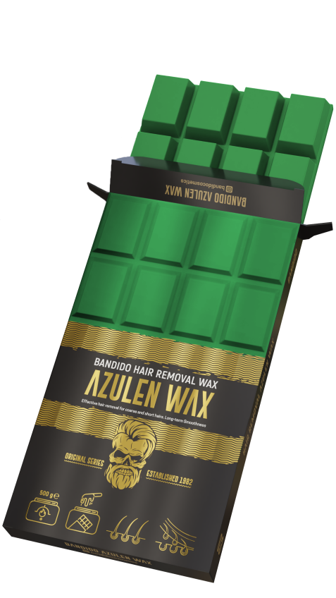 Cera depilatoria profesional de azuleno para pieles sensibles Bandido Hair Removal Azulen Wax. Marca BANDIDO