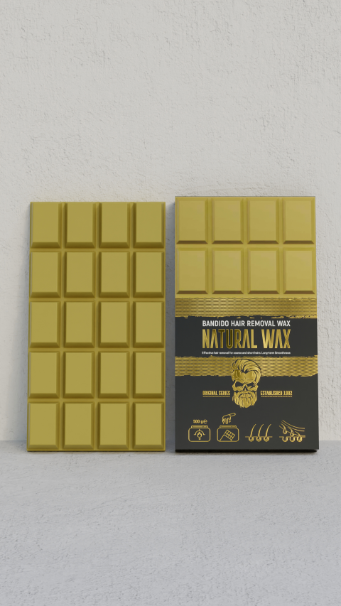 Cera depilatoria natural profesional para barbería Bandido Hair Removal Natural Wax. Marca BANDIDO