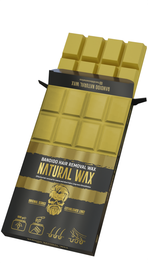Cera depilatoria natural profesional para barbería Bandido Hair Removal Natural Wax. Marca BANDIDO