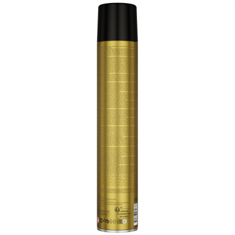 Laca de fijación extra fuerte profesional Extravolumen Gold 400ml. Marca BANDIDO