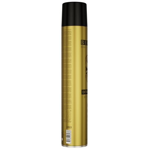 Laca de fijación extra fuerte profesional Extravolumen Gold 400ml. Marca BANDIDO