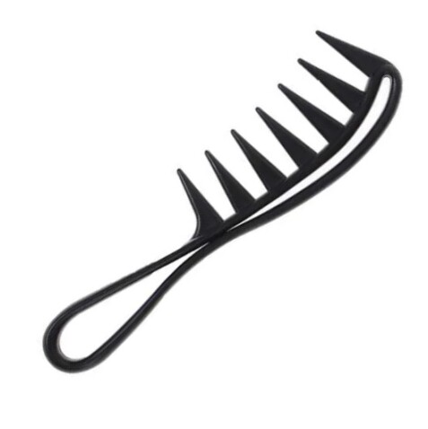 Peine de texturizar profesional Shark Comb Negro. Marca BANDIDO