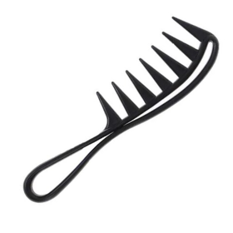 Peine de texturizar profesional Shark Comb Negro. Marca BANDIDO