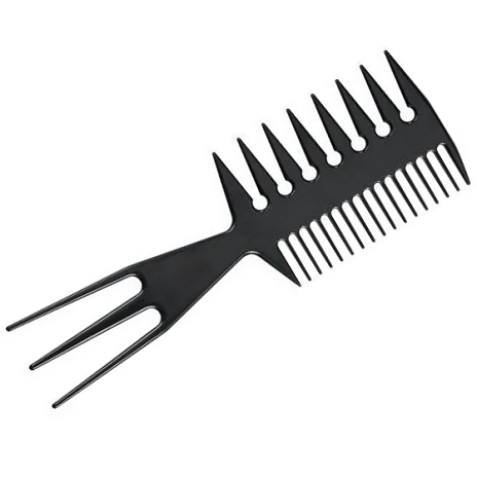 Peine de texturizar 3 en 1 profesional para barbería. Marca BANDIDO