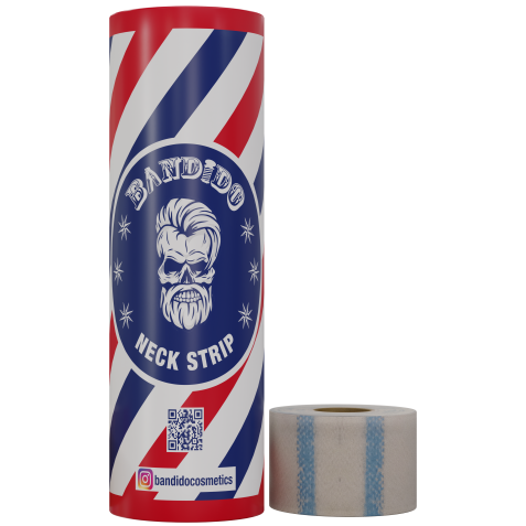 Papel de cuello elástico profesional para barbería. Marca Bandido