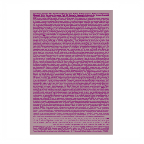 Cera en polvo voluminizadora profesional Madame Paris. Marca BANDIDO