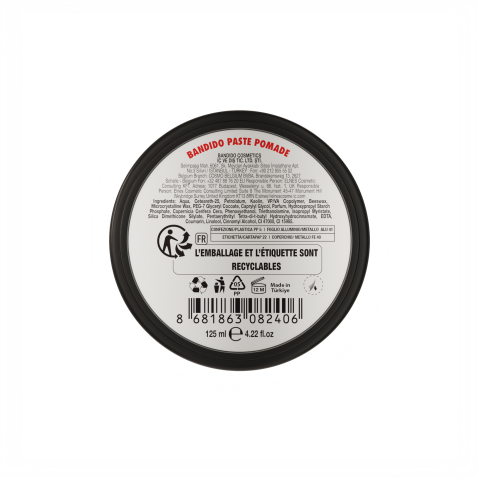 Pomada fijadora negra profesional Black Pomade Paste Pomade. Marca BANDIDO