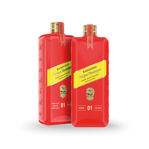 Champú hidratante de Argán profesional para el cuidado del cabello 350ml. Marca BANDIDO