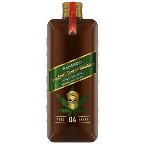 Champú anticaspa profesional de acción profunda 350ml. Marca BANDIDO