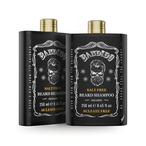 Champú para barba profesional hidratante 250ml. Marca BANDIDO