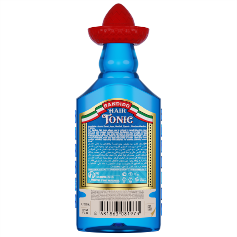 Tónico capilar anticaspa profesional refrescante 250ml. Marca BANDIDO