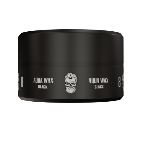 Cera capilar de fijación fuerte profesional Aqua Wax 8 Negra 150ml. Marca BANDIDO
