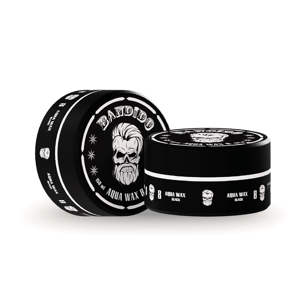 Cera capilar de fijación extra fuerte profesional Aqua Wax 8 Negra. Marca Bandido